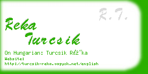 reka turcsik business card